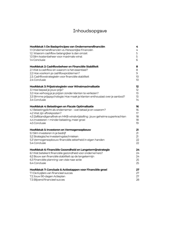 Financial Planning for Entrepreneurs